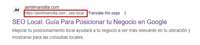 ejemplo de url en google