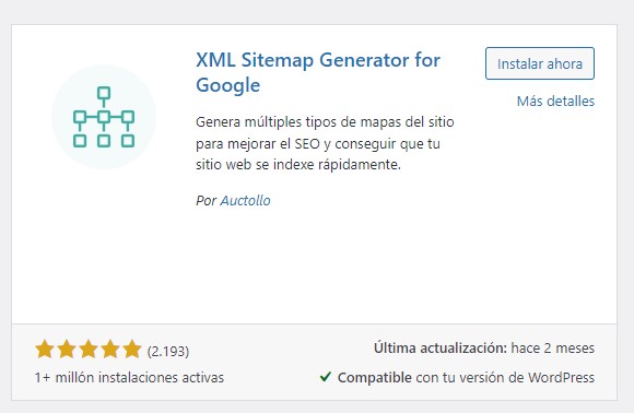 plugin para crear sitemap