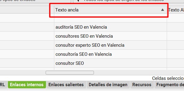 Cómo detectar textos ancla para evitar canibalizaciones