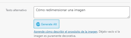 Cómo incluir atributo ALT en las imágenes de WordPress