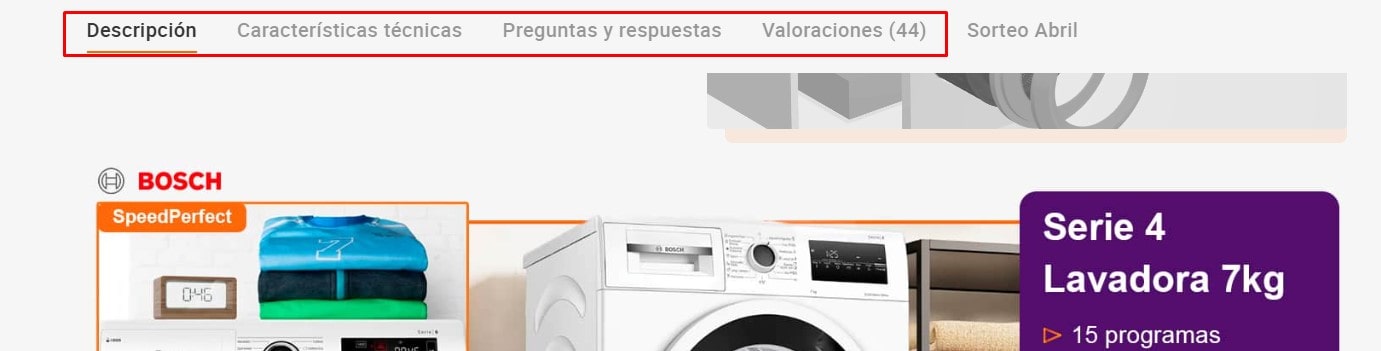 Ejemplo de cómo hacer una ficha de producto