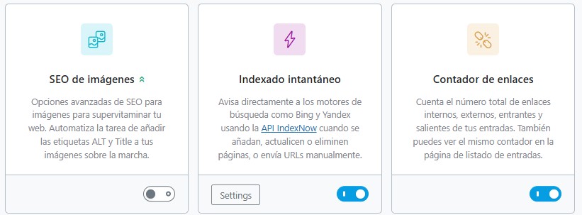 Activar indexado instantáneo en Rank Math