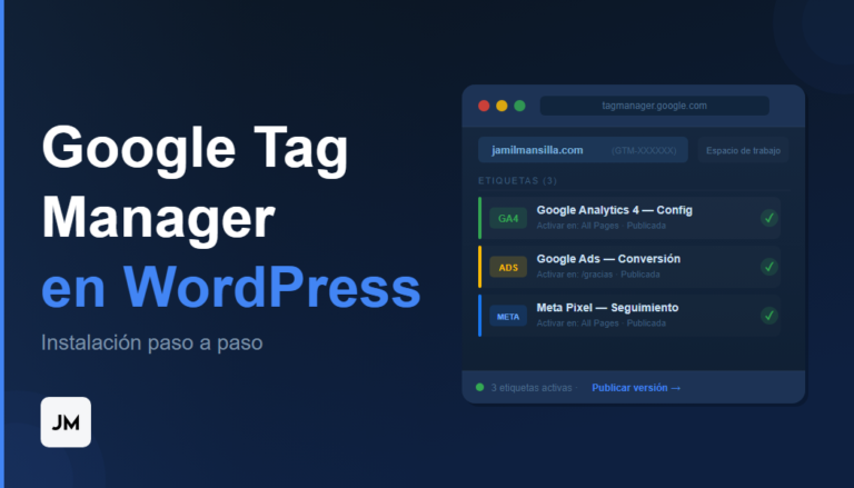 Instalar Google Tag Manager en WordPress paso a paso