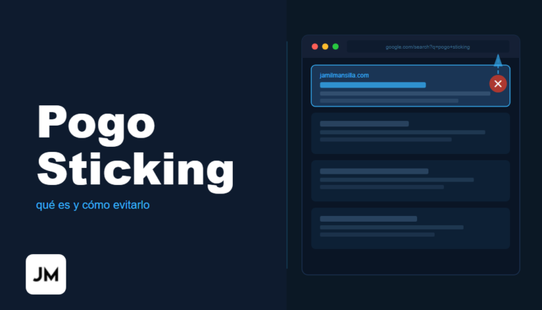 Pogo sticking qué es cómo afecta al SEO