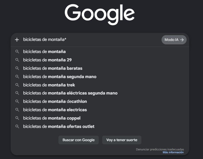 Keywords secundarias que contienen la palabra clave principal